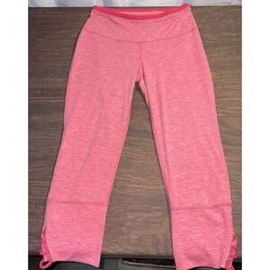 Prana Women's Small Pink Heathered Crop Leggings